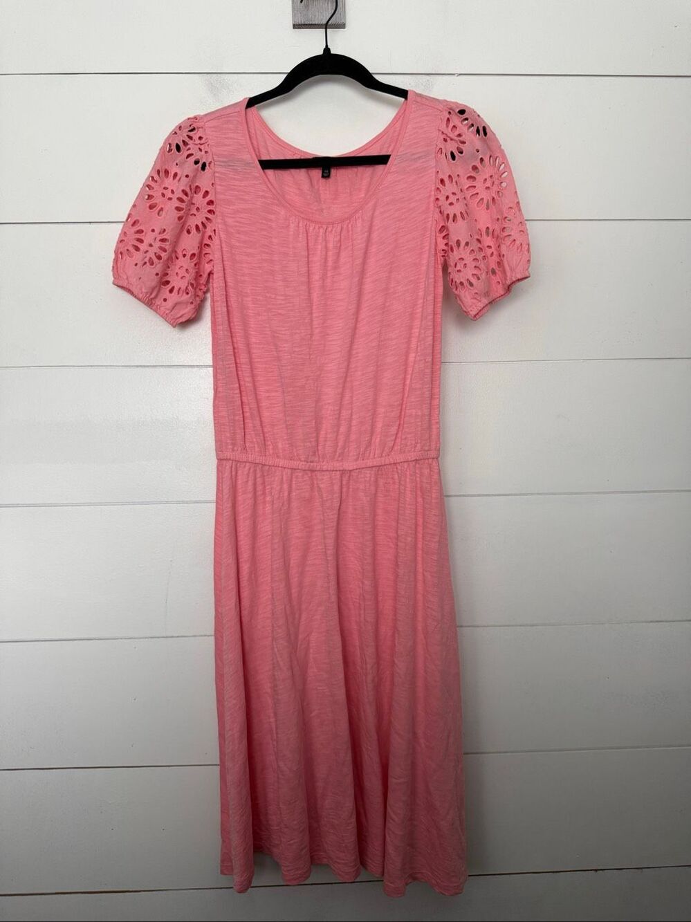 Talbots Women’s XS Pink Crochet Lace MIDI Dress